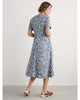 Fox Path Dress in Shadow Blossom Indigo