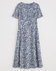 Fox Path Dress in Shadow Blossom Indigo