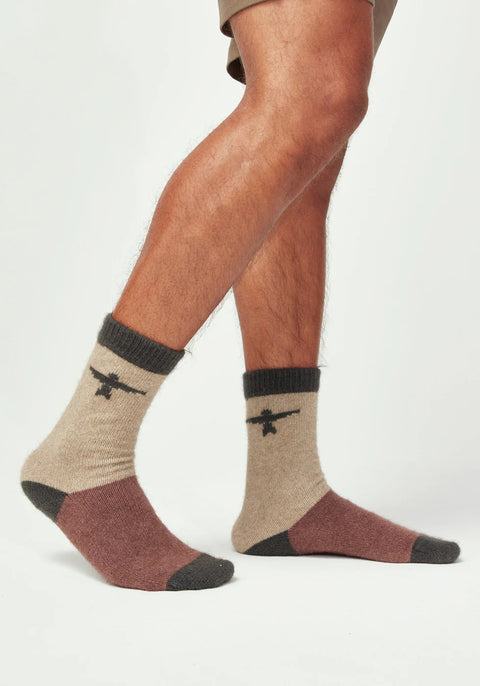 Colour Block Socks in Various Colours