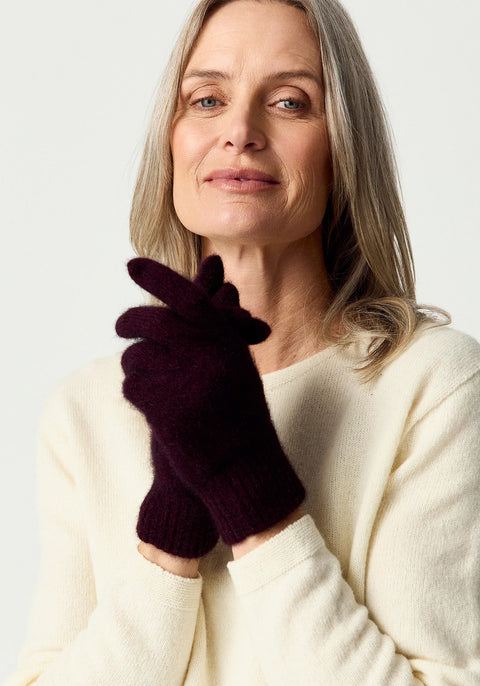 Merino and Possum Gloves in Assorted Colours