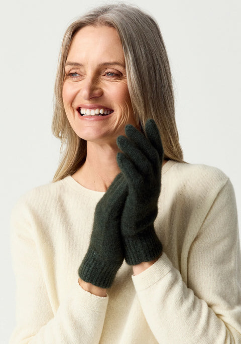 Merino and Possum Gloves in Assorted Colours