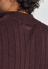 Finn Merino Zip Sweater in Noirberry