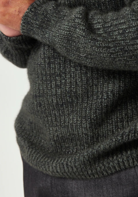 Kenzie Zip Sweater in Wilderness/Bayleaf | UNISEX