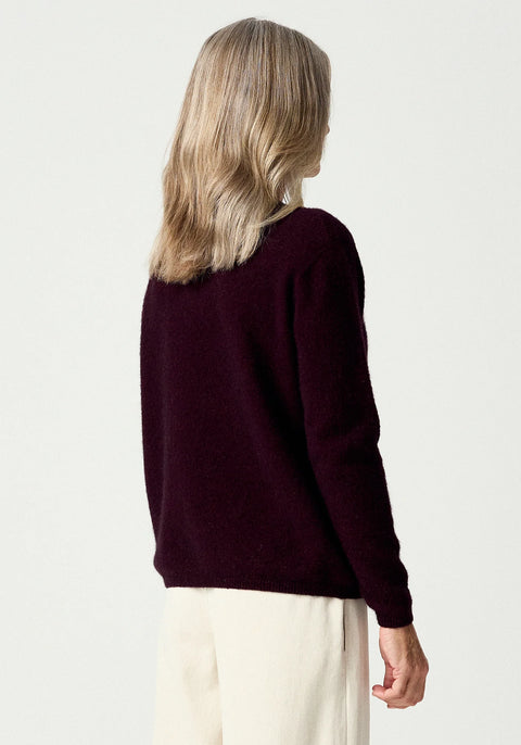 Mia Crew Sweater in Beetroot