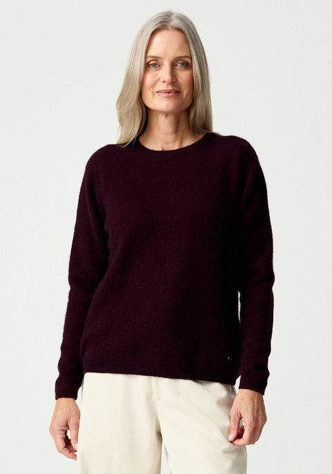 Mia Crew Sweater in Beetroot