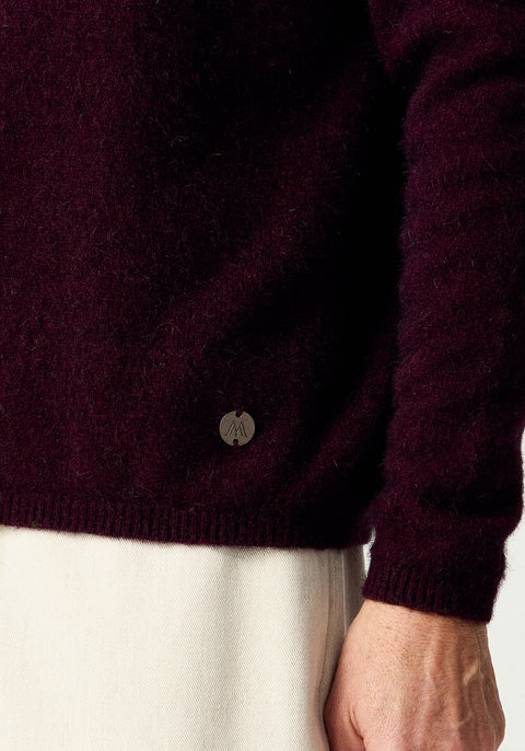 Mia Crew Sweater in Beetroot