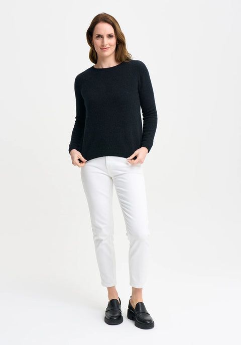 Mia Crew Sweater in Jet