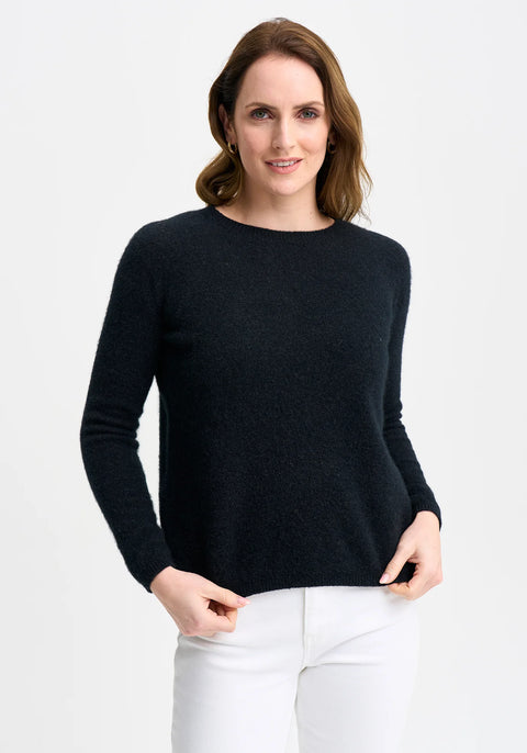 Mia Crew Sweater in Jet