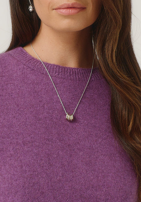 Mia Crew Sweater in Lilac