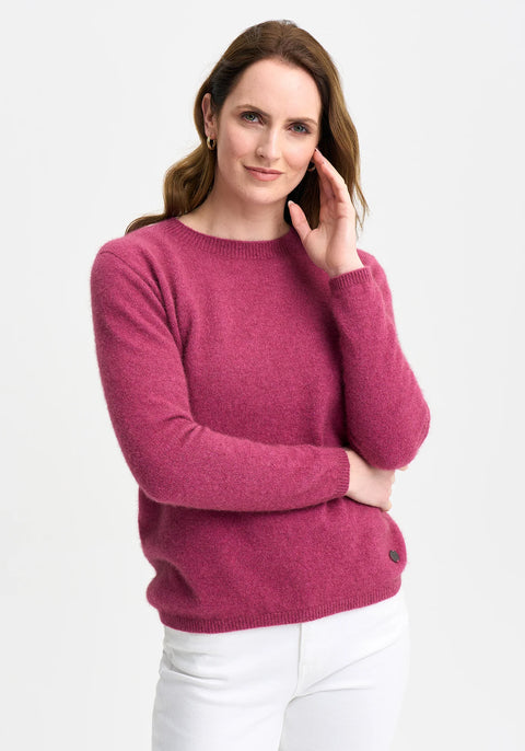 Mia Crew Sweater in Magnolia