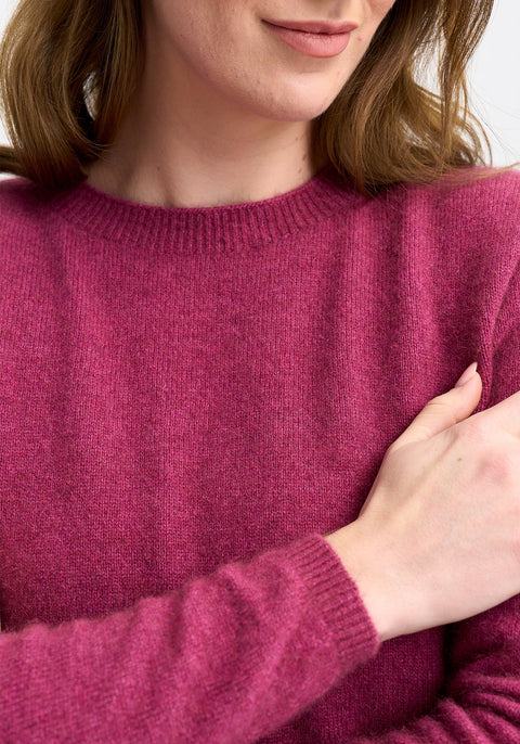 Mia Crew Sweater in Magnolia