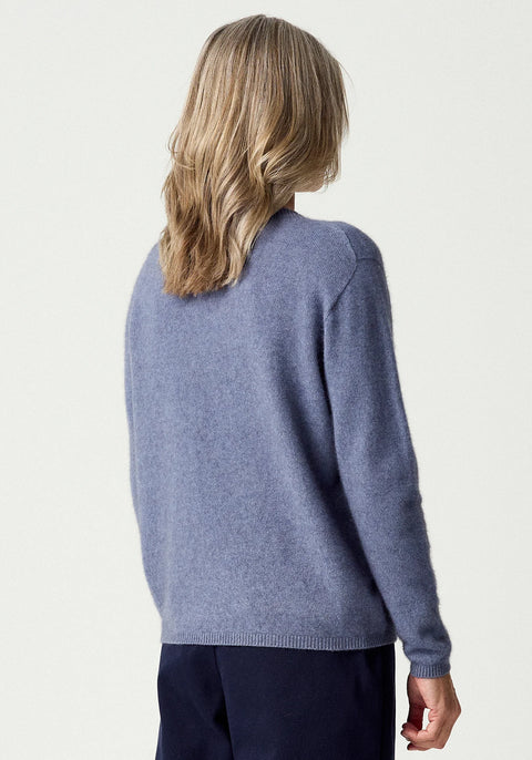 Mia Crew Sweater in Waterfall