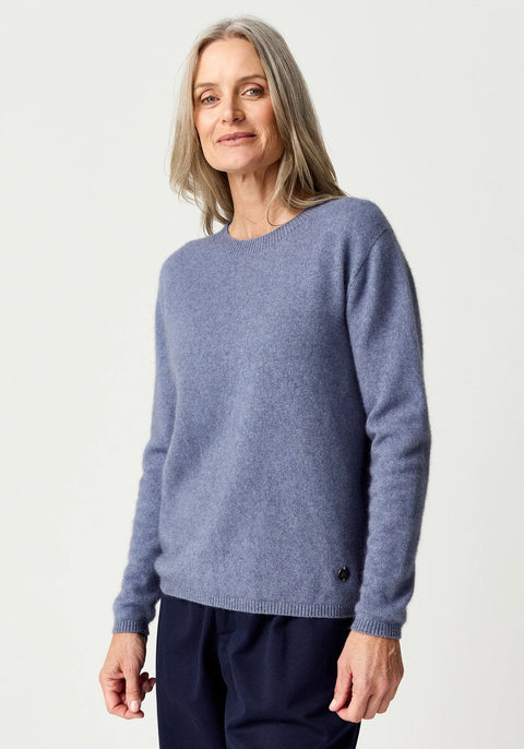 Mia Crew Sweater in Waterfall