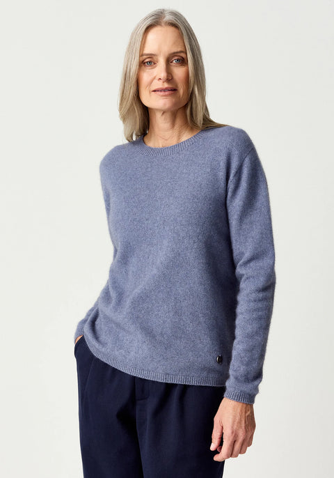 Mia Crew Sweater in Waterfall