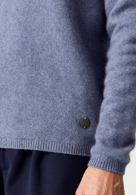 Mia Crew Sweater in Waterfall