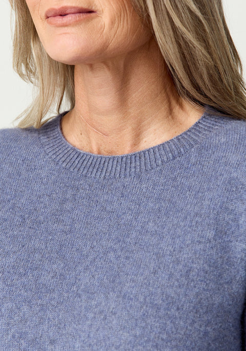 Mia Crew Sweater in Waterfall