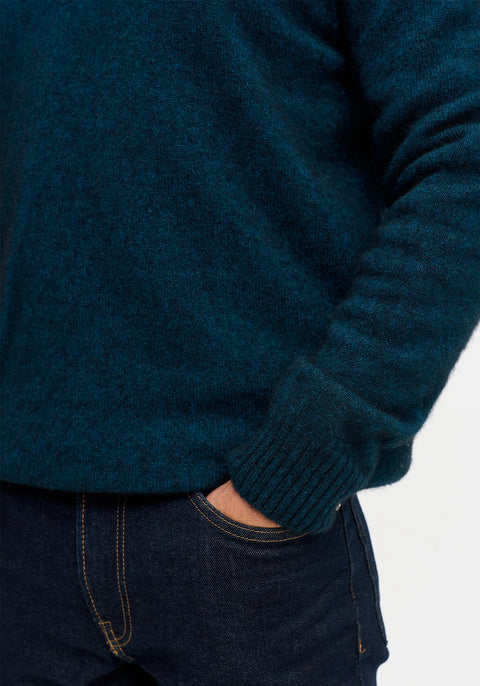 Whittaker Half Zip in Peacock/Slate