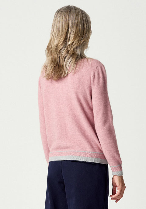 Hara Cardigan in Lily/Stone