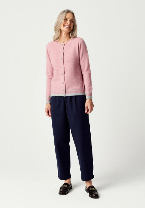 Hara Cardigan in Lily/Stone