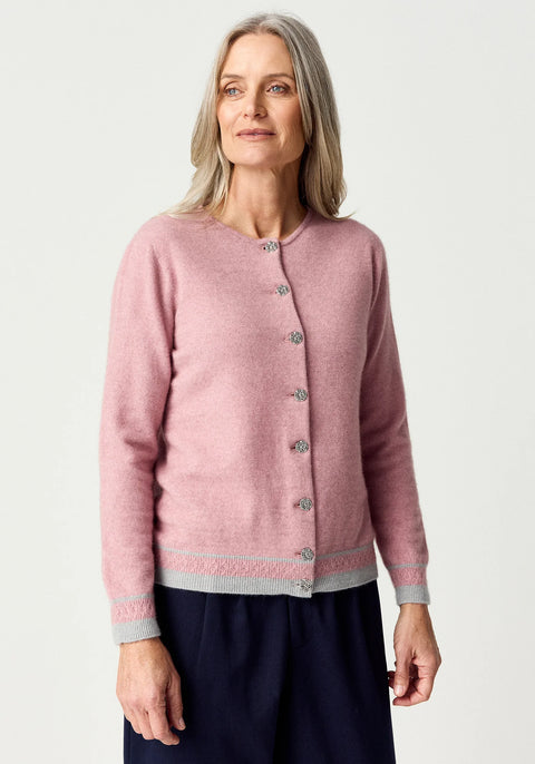 Hara Cardigan in Lily/Stone