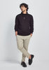 Estuary Half Zip in Chocolate/Slate