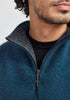 Estuary Half Zip in Deep Teal/Slate
