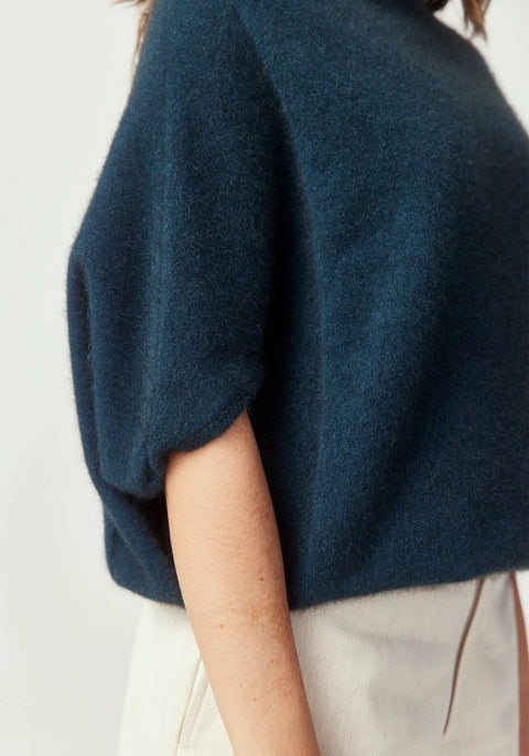 Air Cape Sweater in Deep Teal