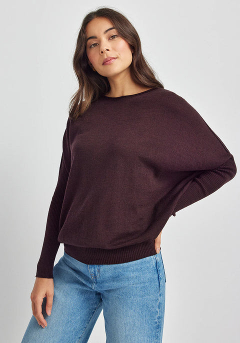 Mira Sweater in Noirberry