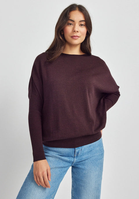Mira Sweater in Noirberry