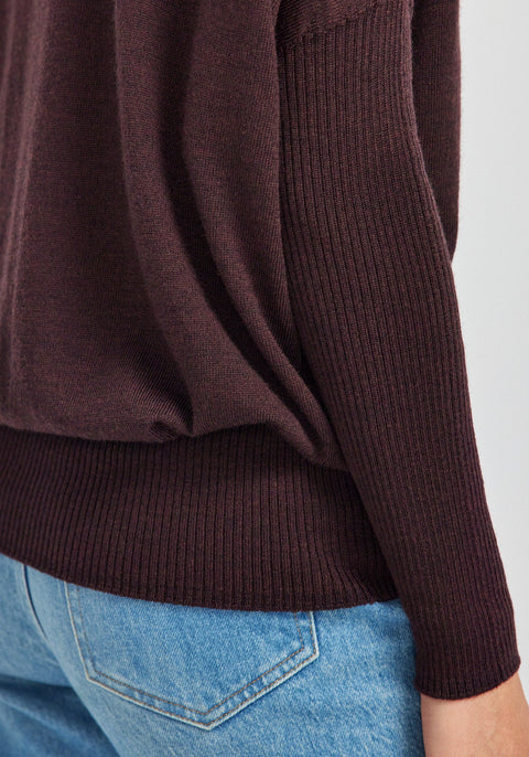 Mira Sweater in Noirberry