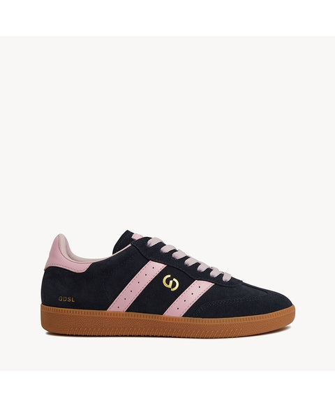 Parallel Navy/Pink Suede