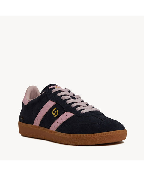 Parallel Navy/Pink Suede