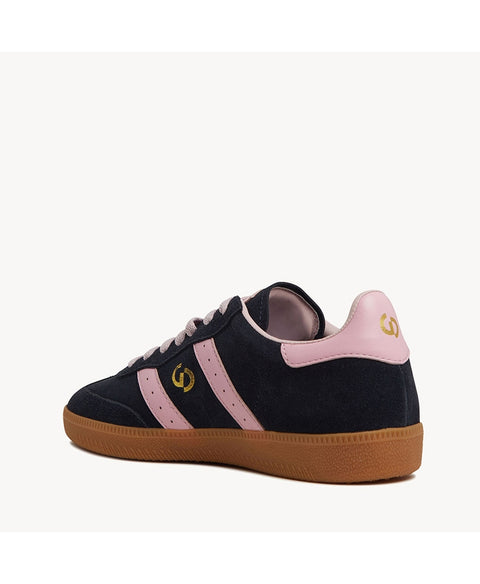 Parallel Navy/Pink Suede