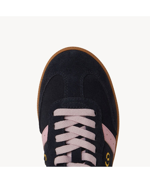 Parallel Navy/Pink Suede