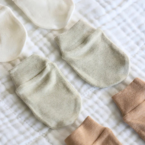 Undyed Organic Cotton Mittens 3 Pack