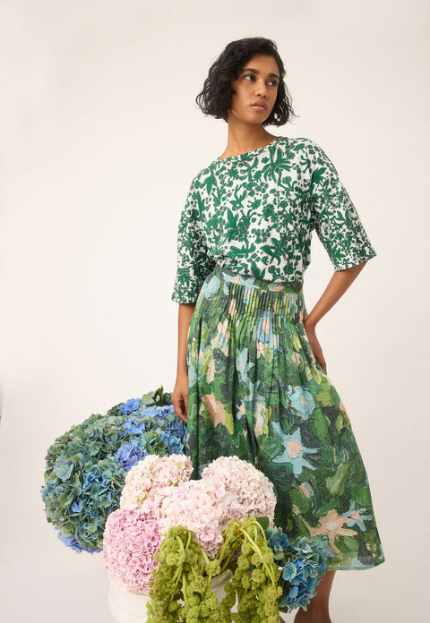 Tasmin Boxy Tee in Parsley