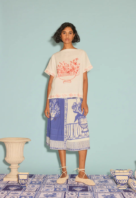 Dolman Top in Red Vase