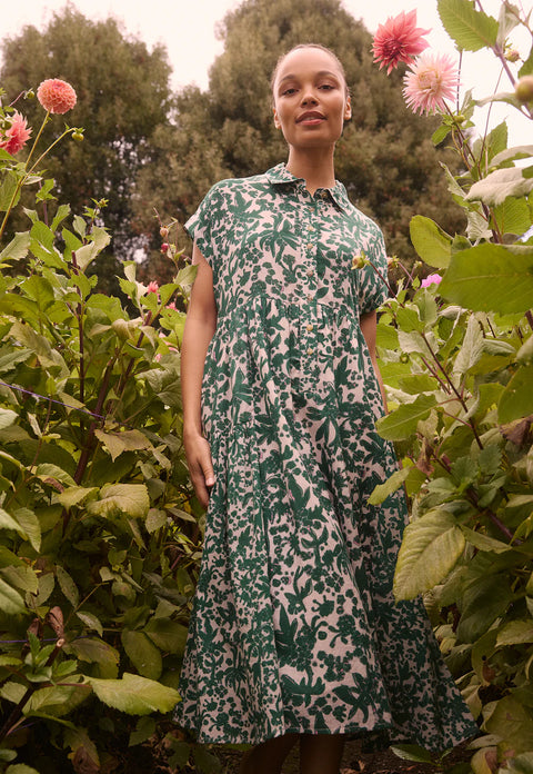 Maja Dress in Parsely