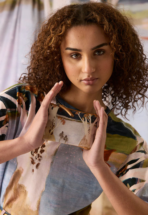 Card Purse in Night Herons