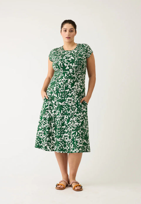 Reyes Sleeveless Dress in Parsley
