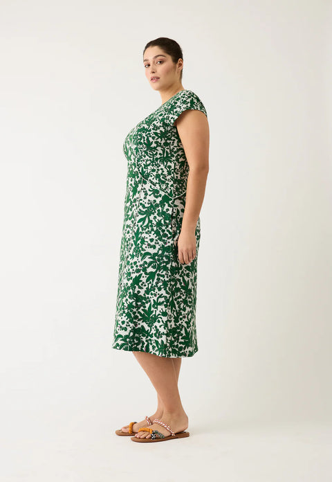 Reyes Sleeveless Dress in Parsley