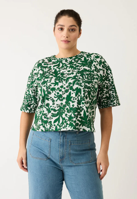 Tasmin Boxy Tee in Parsley