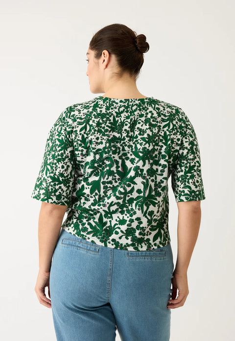 Tasmin Boxy Tee in Parsley