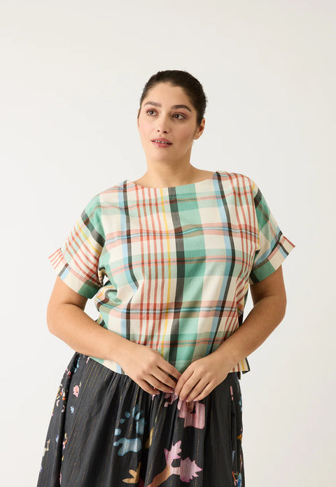 Dolman Top in Summer Check
