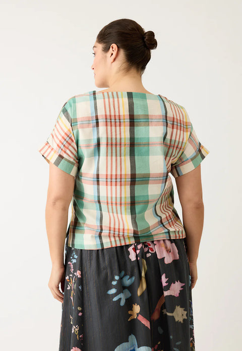 Dolman Top in Summer Check
