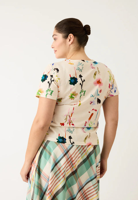 Apollo Tee in Watercolour Cream