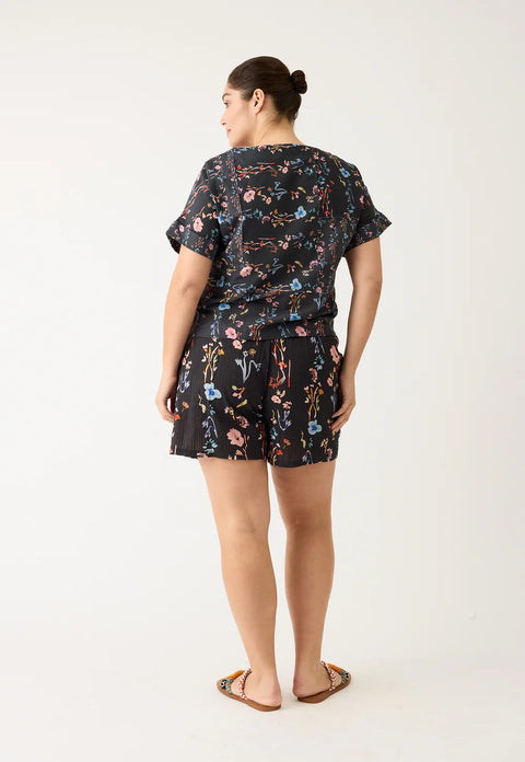 Dolman Top in Watercolour Charcoal