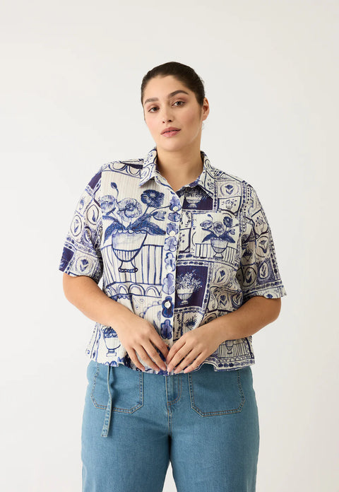 Summer Shirt in Lyon Tile