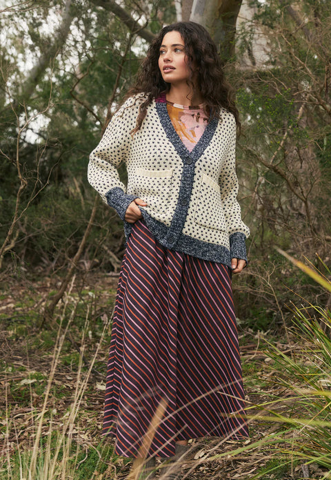 Willa Cardigan in Cross Drop