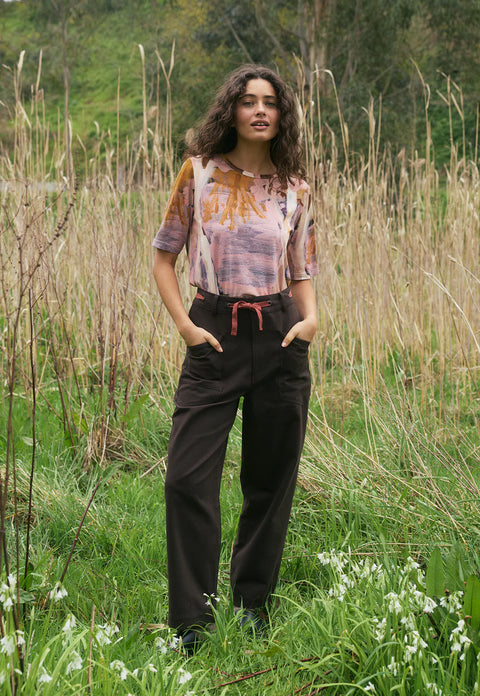 Sera Pant in Chocolate